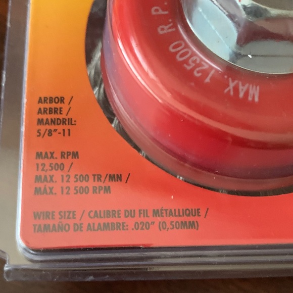 Forney Red Coarse Wire Cup Brush #72757 - Picture 3 of 3